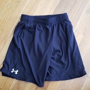 Boys Black Under Armour Shorts - Youth Large